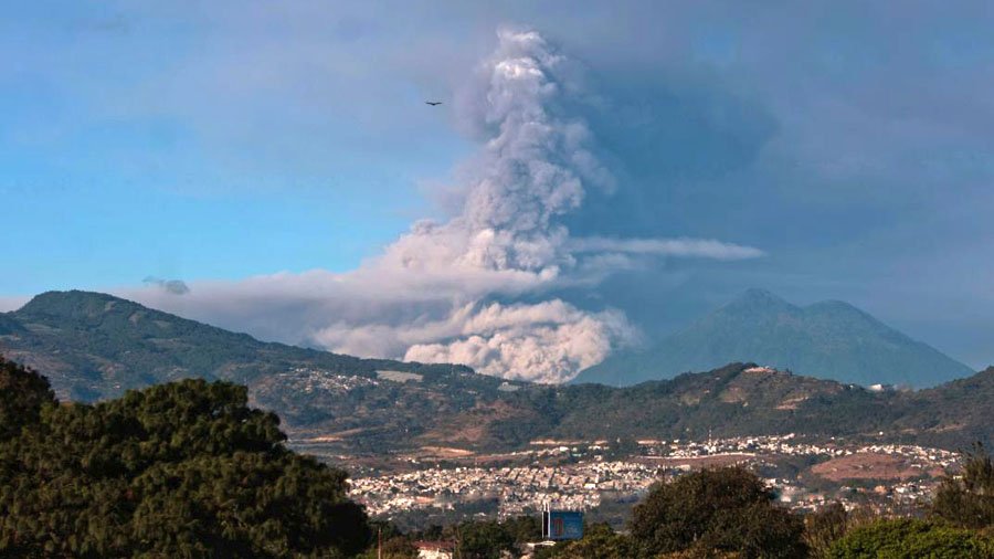 Volcán de Fuego, Guatemala.