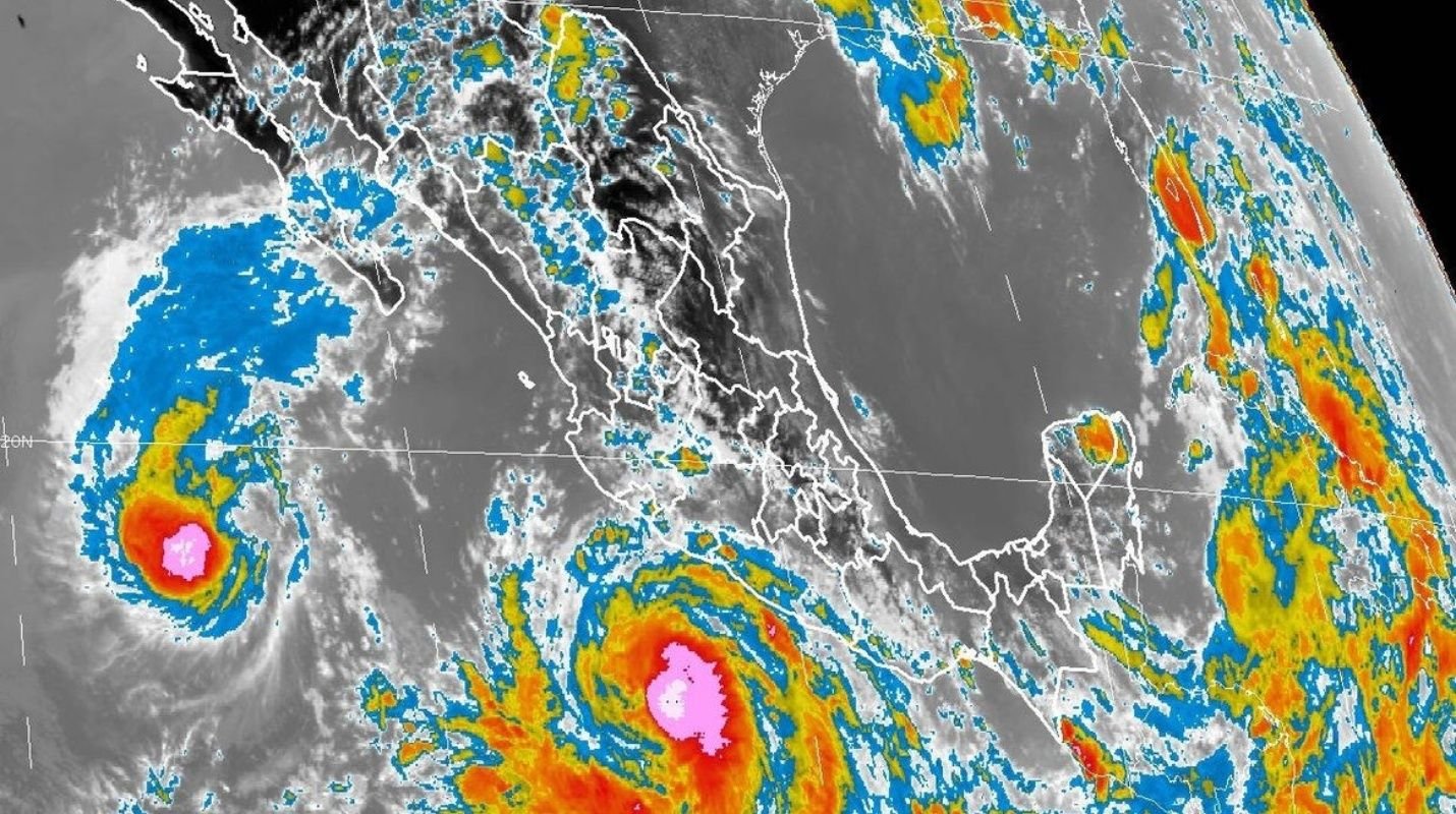 Huracanes Bud y Aletta.