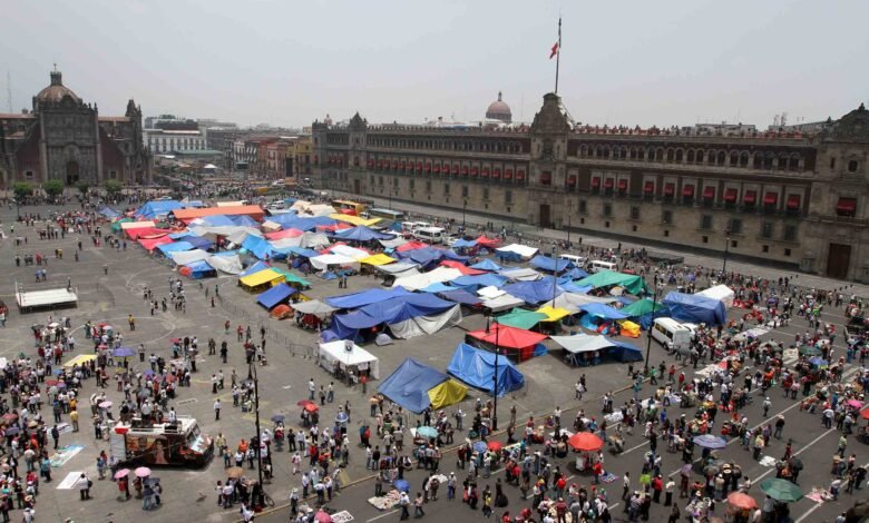 Plantón del CNTE.