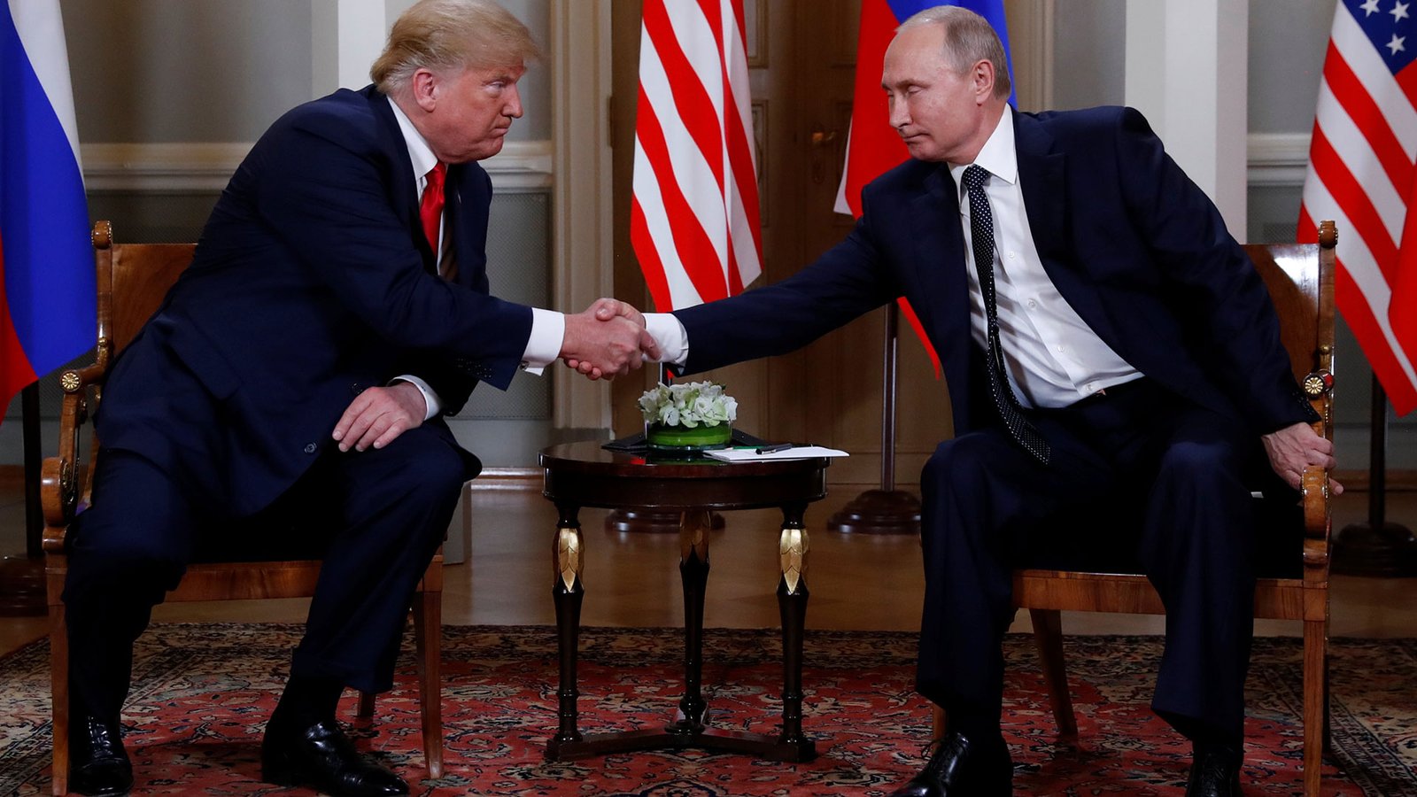 Trump y Putin en Helsinki.