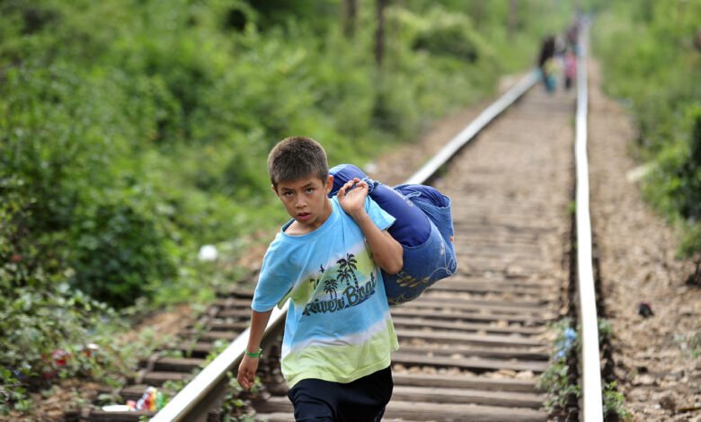 Niños migrantes.