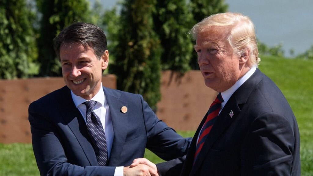 Trump y Conte.