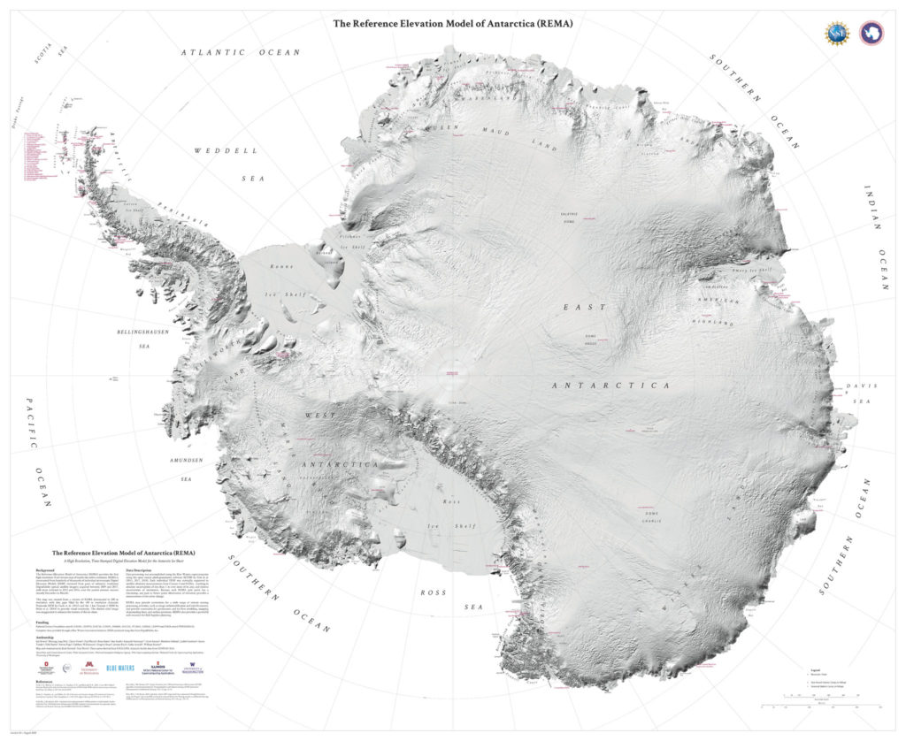 Nuevos Mapas de la Antártida.