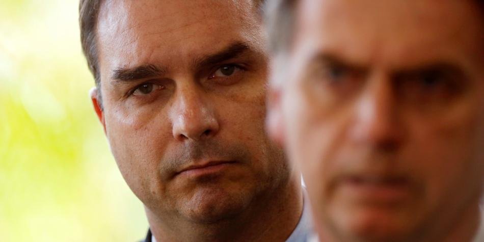 Flávio y Jair Bolsonaro.