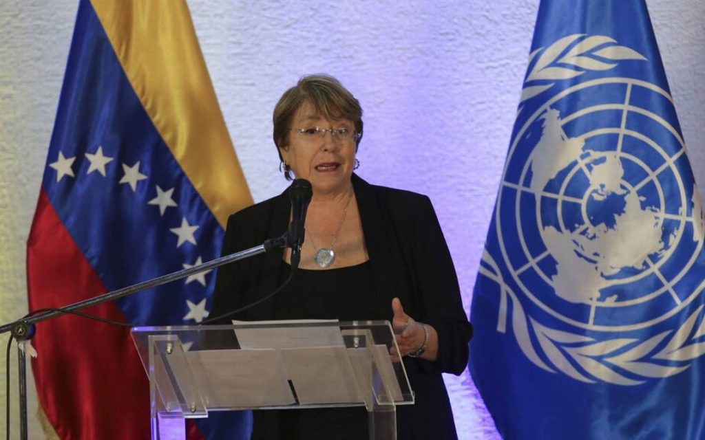 Michel Bachelet visita Venezuela.