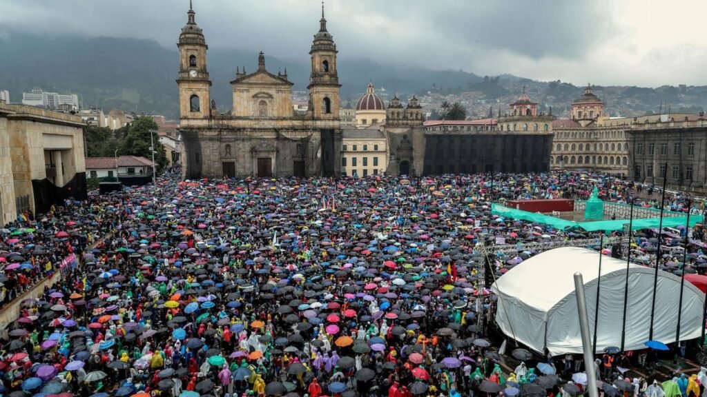 Protestas en Bogotá.