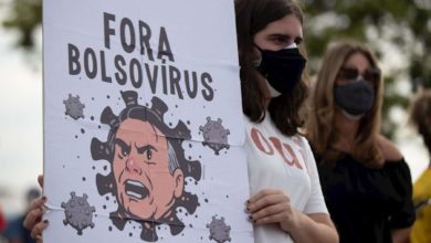 Protesta contra Bolsovirus.