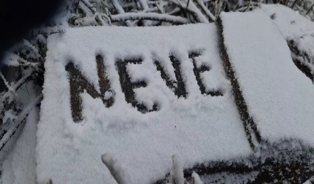 Nevada al Sur de Brasil.