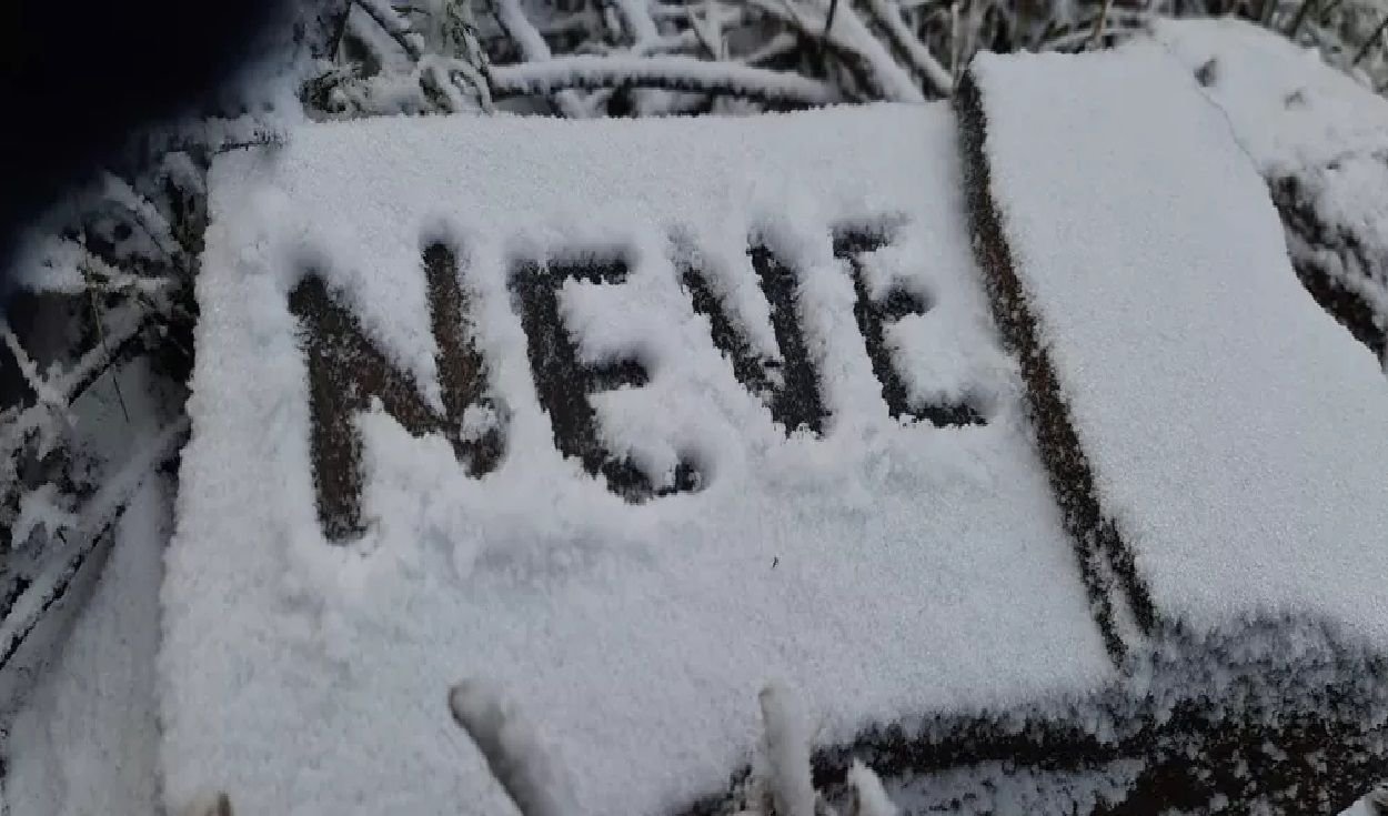 Nevada al Sur de Brasil.