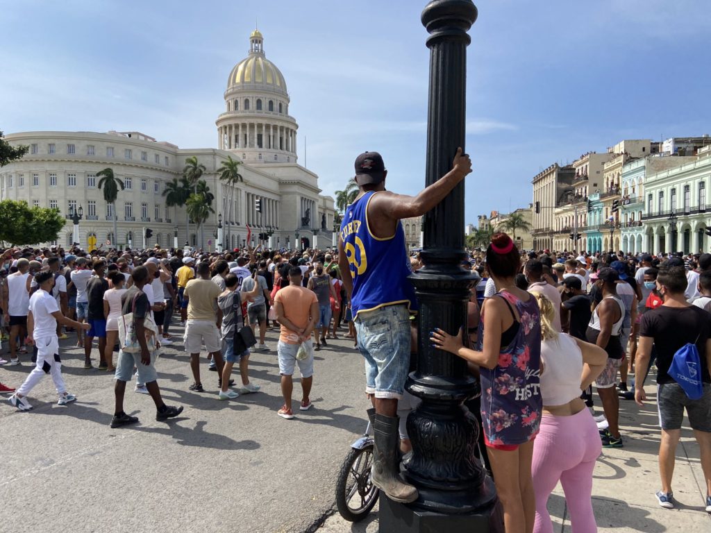 Protestas en Cuba.