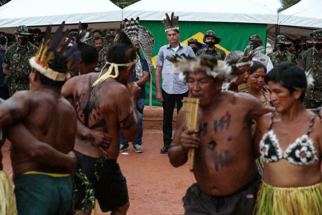 Protestas Indígenas contra Bolsonaro.