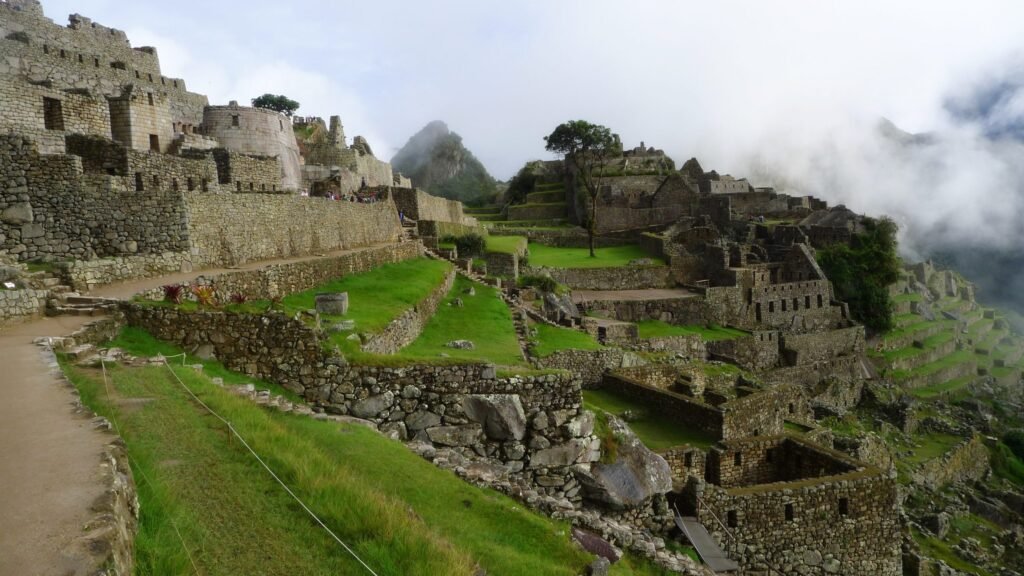 Acequias en Machu Picchu.