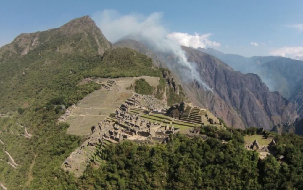 Conflagración en Machu Picchu.
