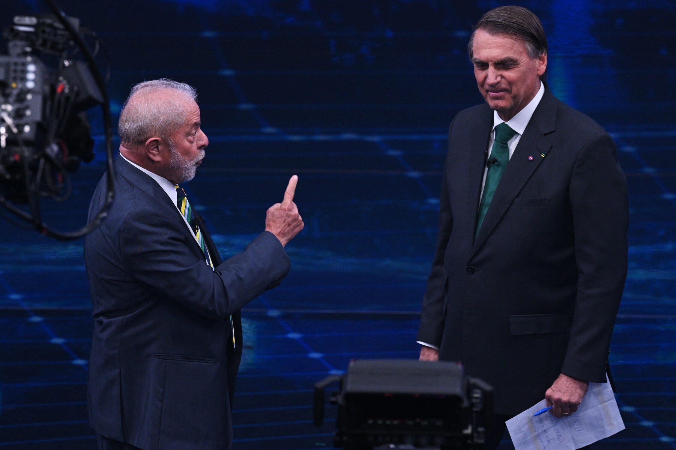 Debate entre Lula y Bolsonaro.