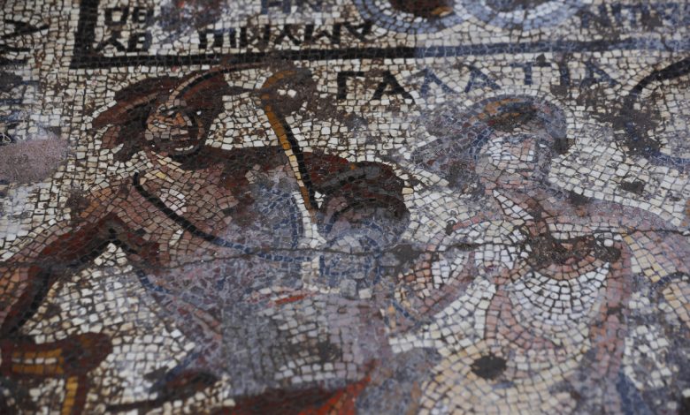Mosaico romano en Siria.