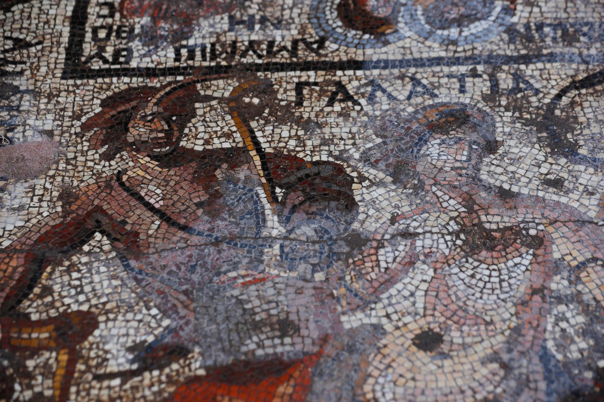 Mosaico romano en Siria.