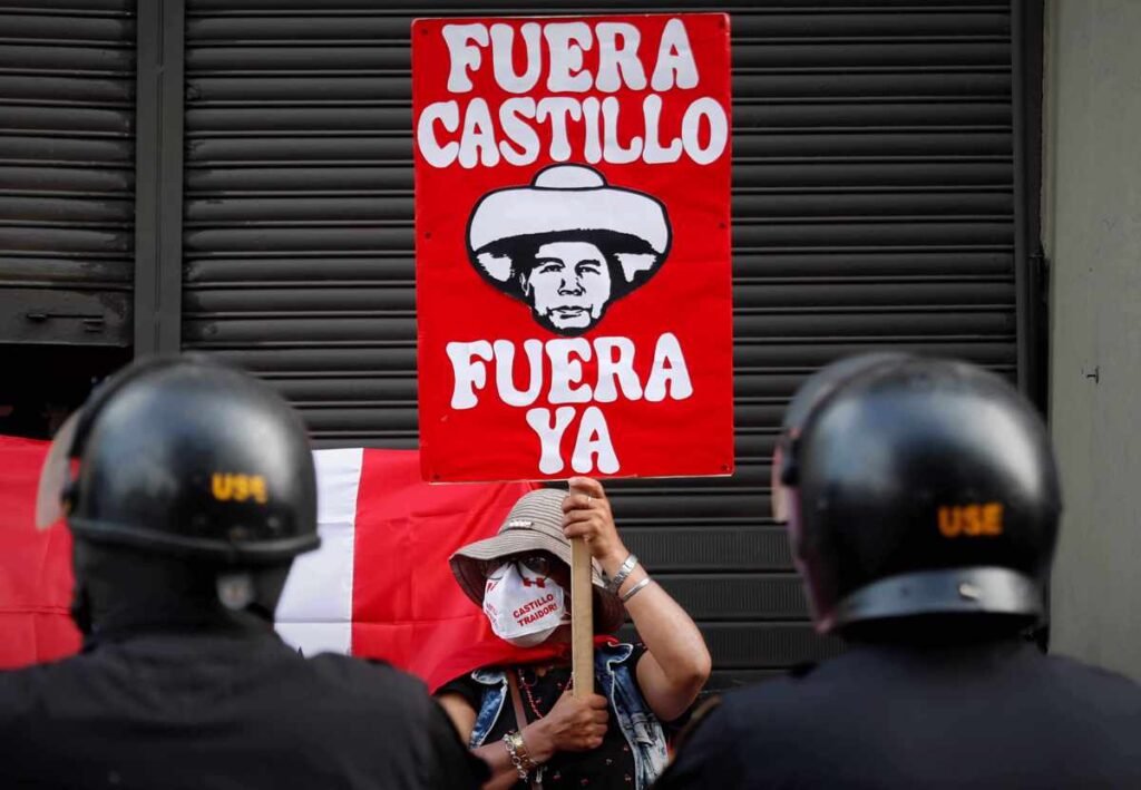 Más protestas contra Pedro Castillo.