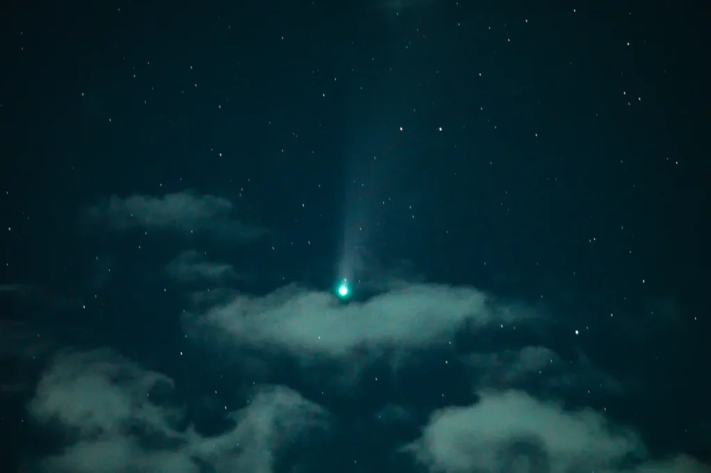 El cometa verde.