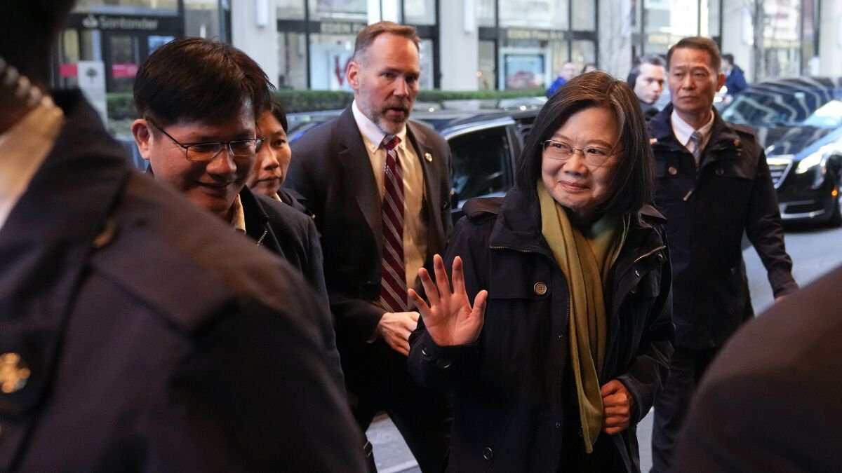 Tsai Ing-wen de Taiwán en visita a Latinoamérica.