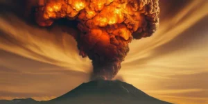 El Pope está despierto arrojando cenizas y lava.