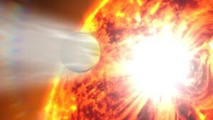 Una estrella se come uno de sus planetas.