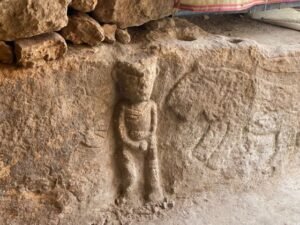 Una estatua humana en Karahan Tepe.