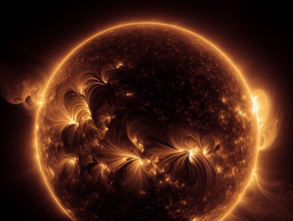 La gran grieta solar del Sol.