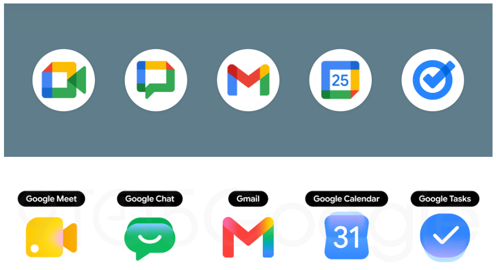 Google renueva los iconos de Gmail, Drive y Meet con el estilo Gemini